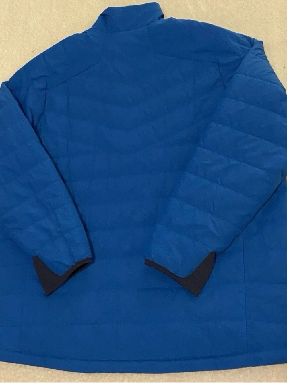 Eddie Bauer First Ascent Jacket Mens 2XL Blue Reversible Puffer Full Zip Outdoor